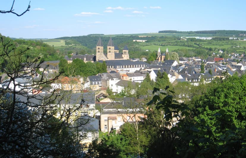 Echternach, vue de la ville