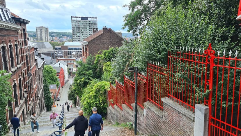 L'escalier de la Montagne de Bueren à Liège