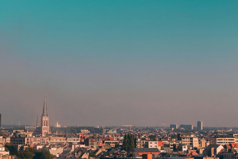 Vue sur les immeubles du centre-ville d'Anvers